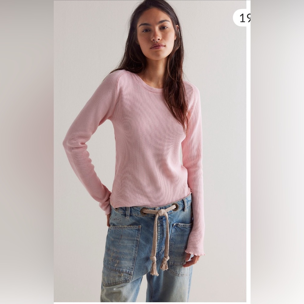 Free People We The Free Easy Does It Tee TOP - Picture 1 of 8